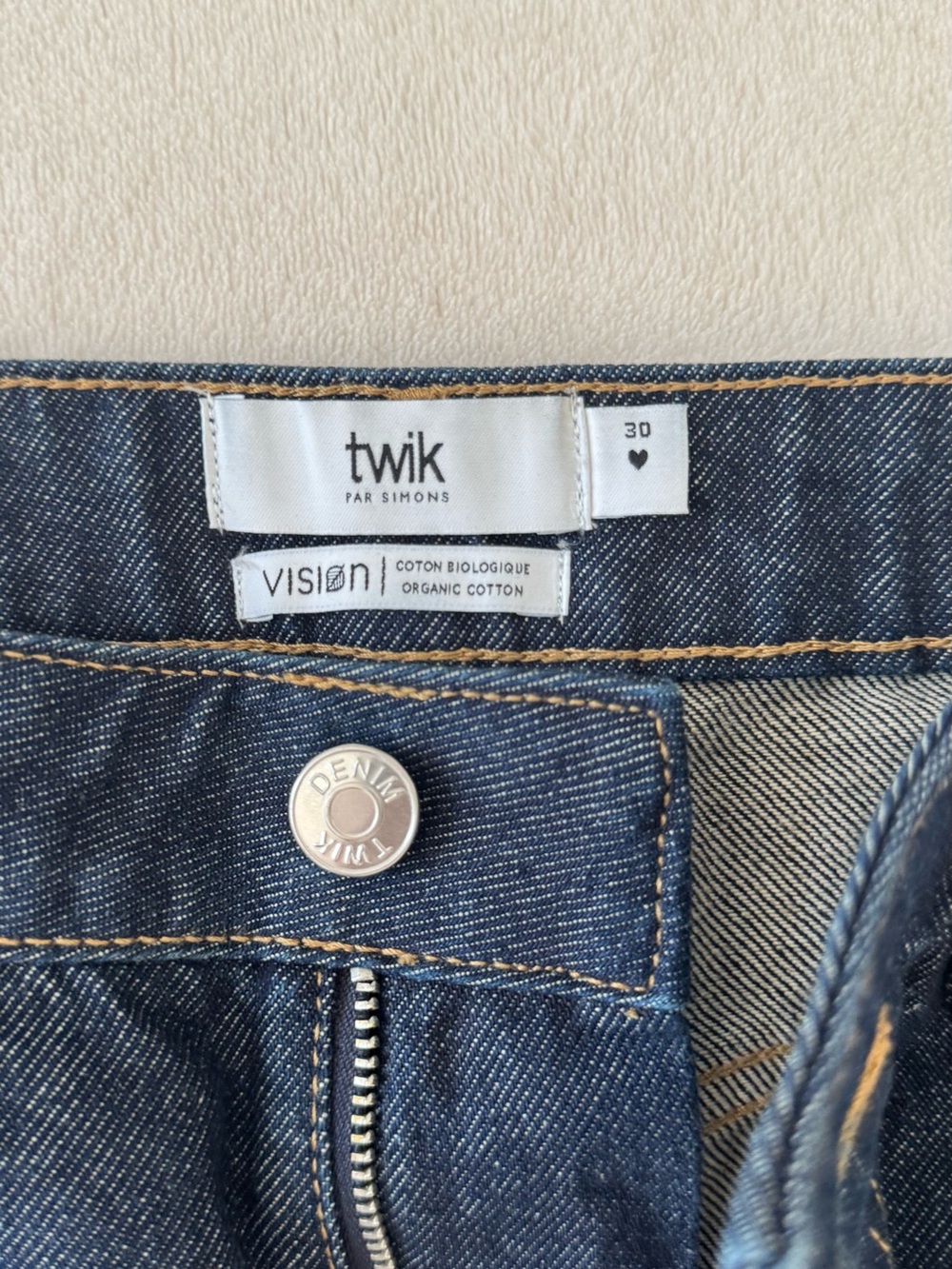 Simons Twik Dark Blue Denim Boyfriend Jeans
